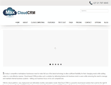 Tablet Screenshot of maxcloudcrm.com